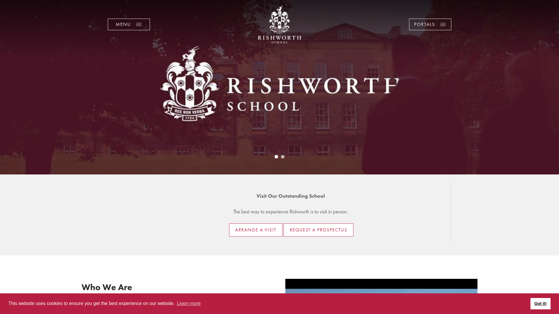 Website screenshot