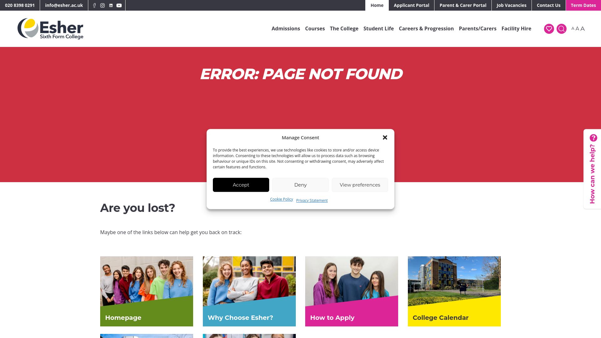 Website screenshot