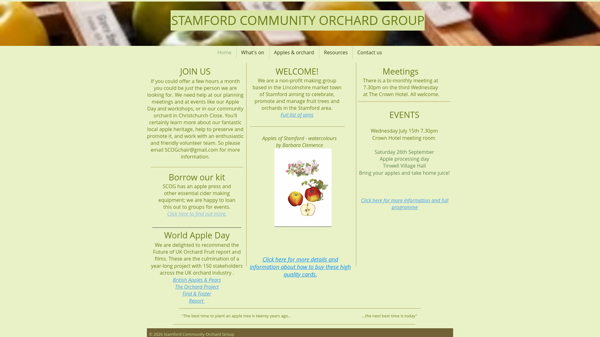 Website screenshot