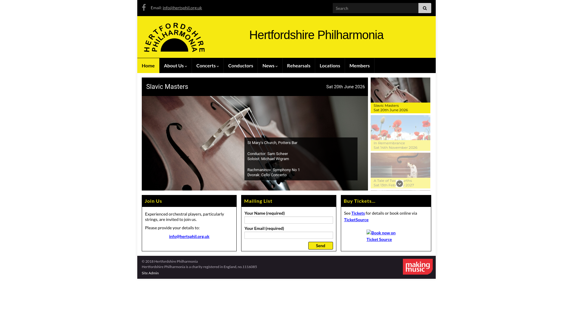 Website screenshot