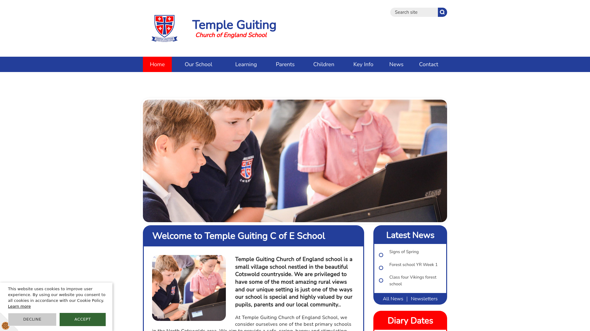 Website screenshot