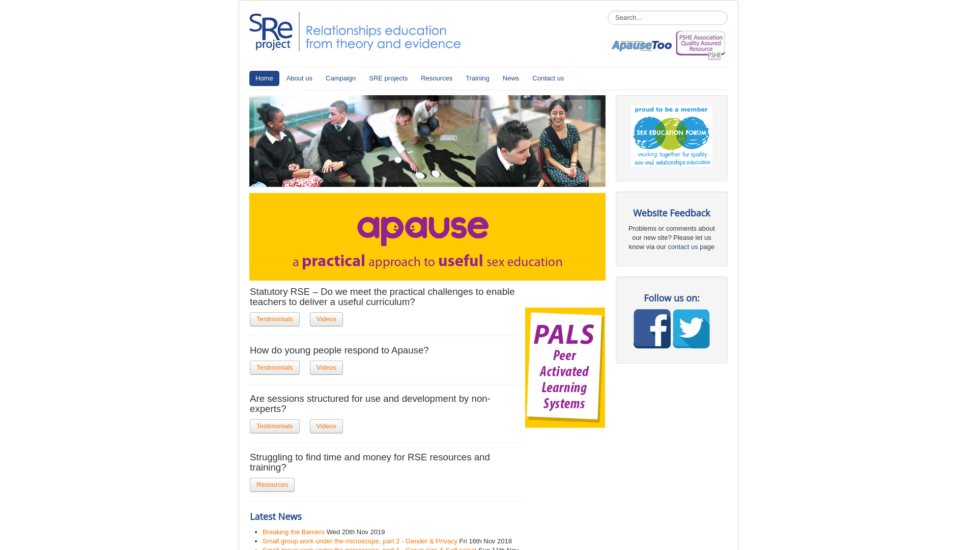 Website screenshot