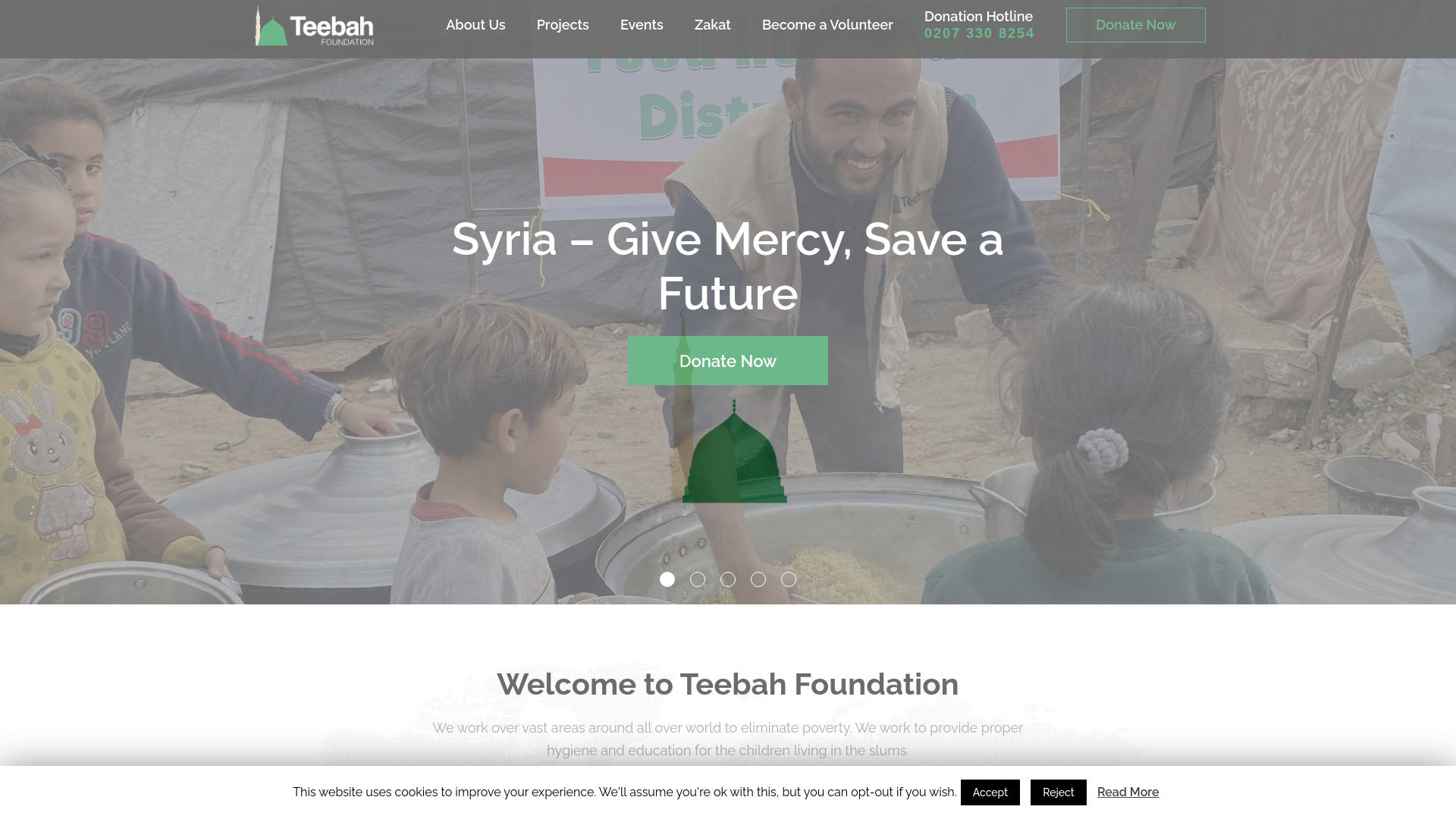 Website screenshot