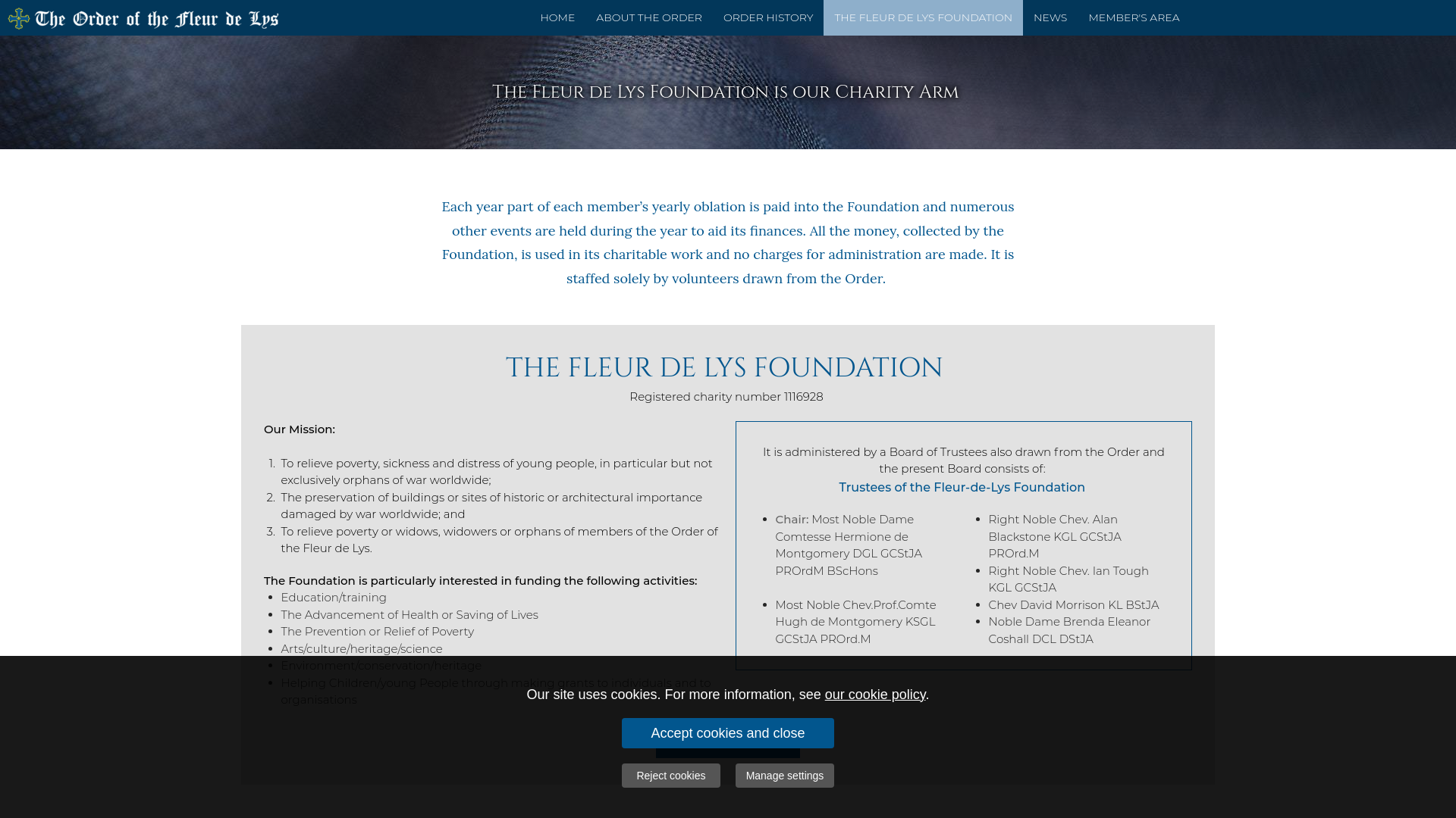 Website screenshot