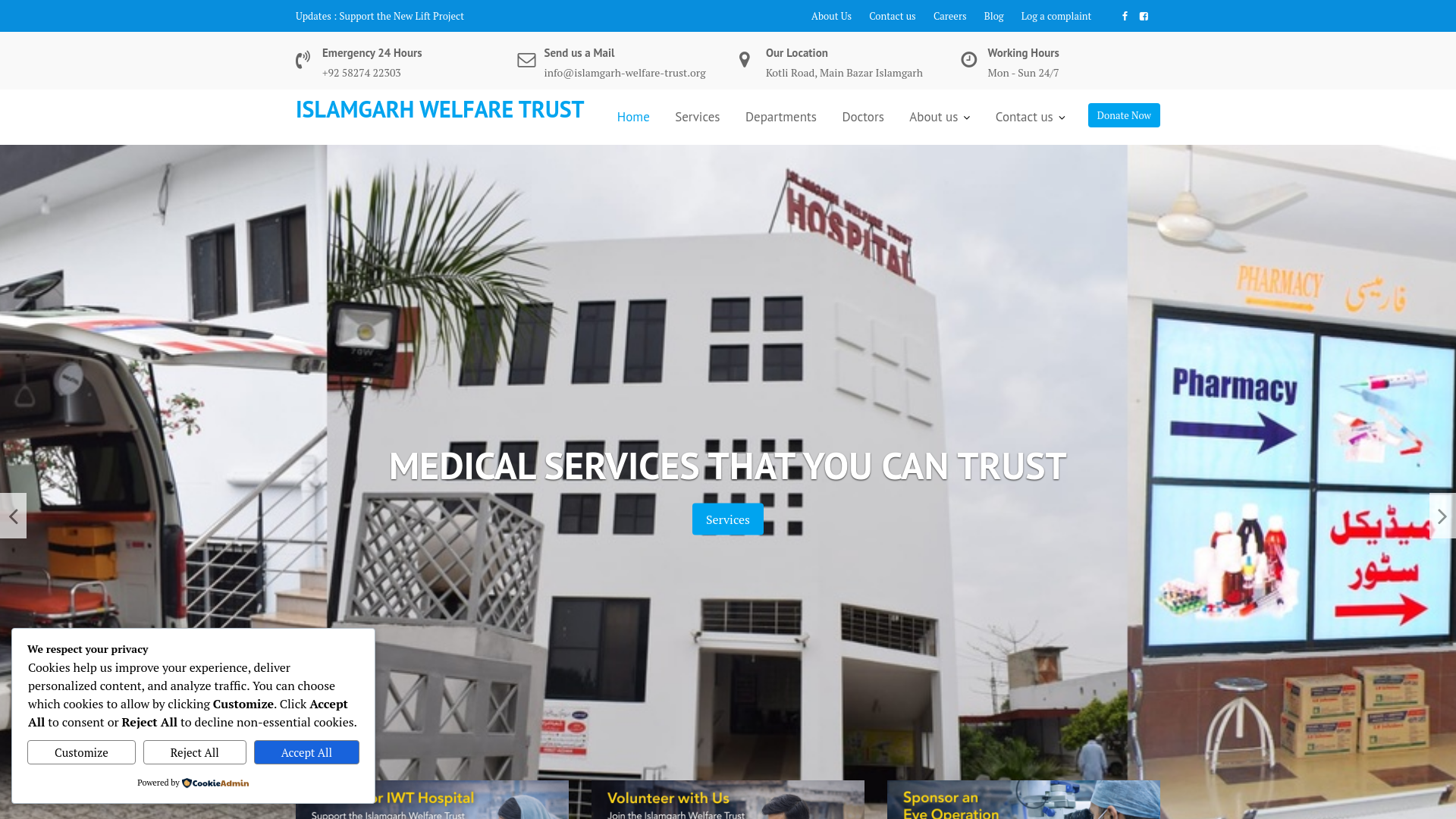 Website screenshot