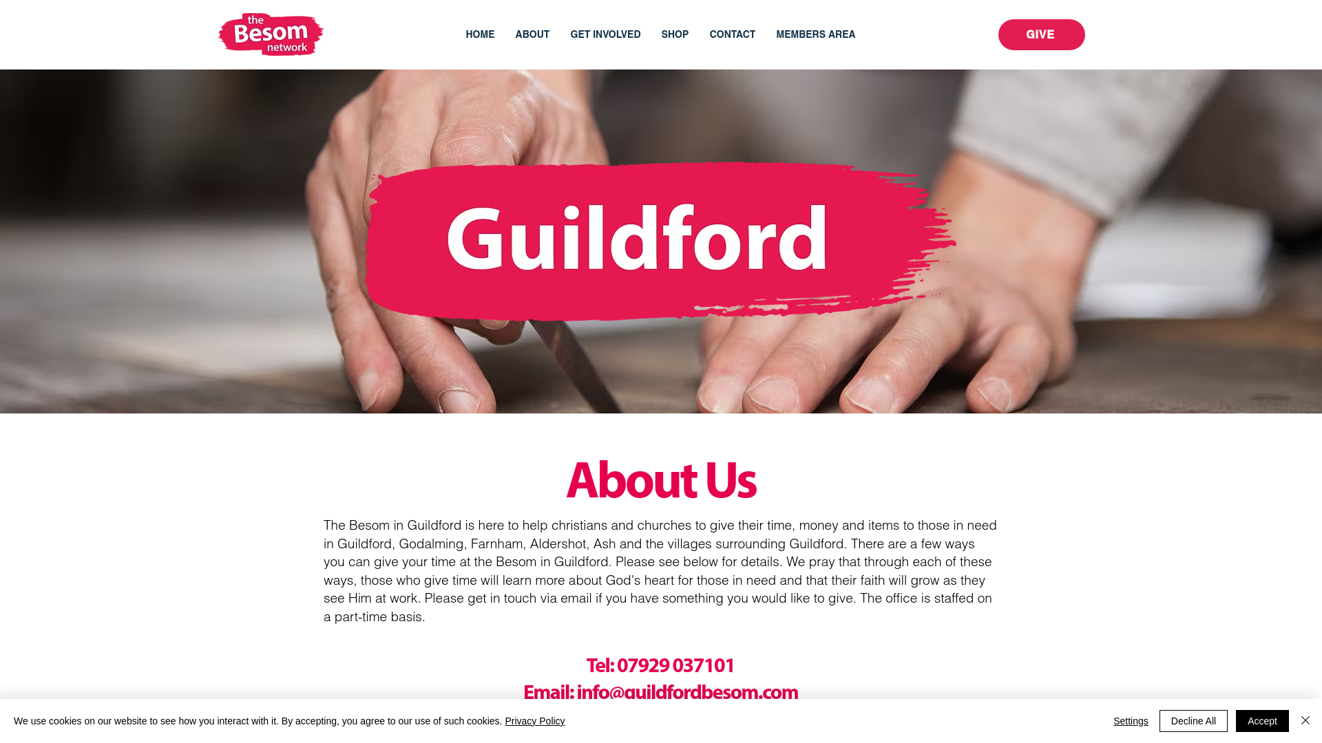 Website screenshot