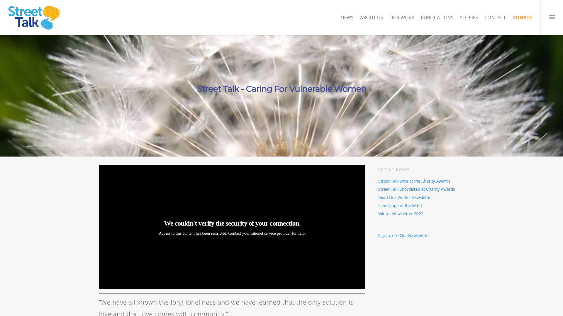 Website screenshot