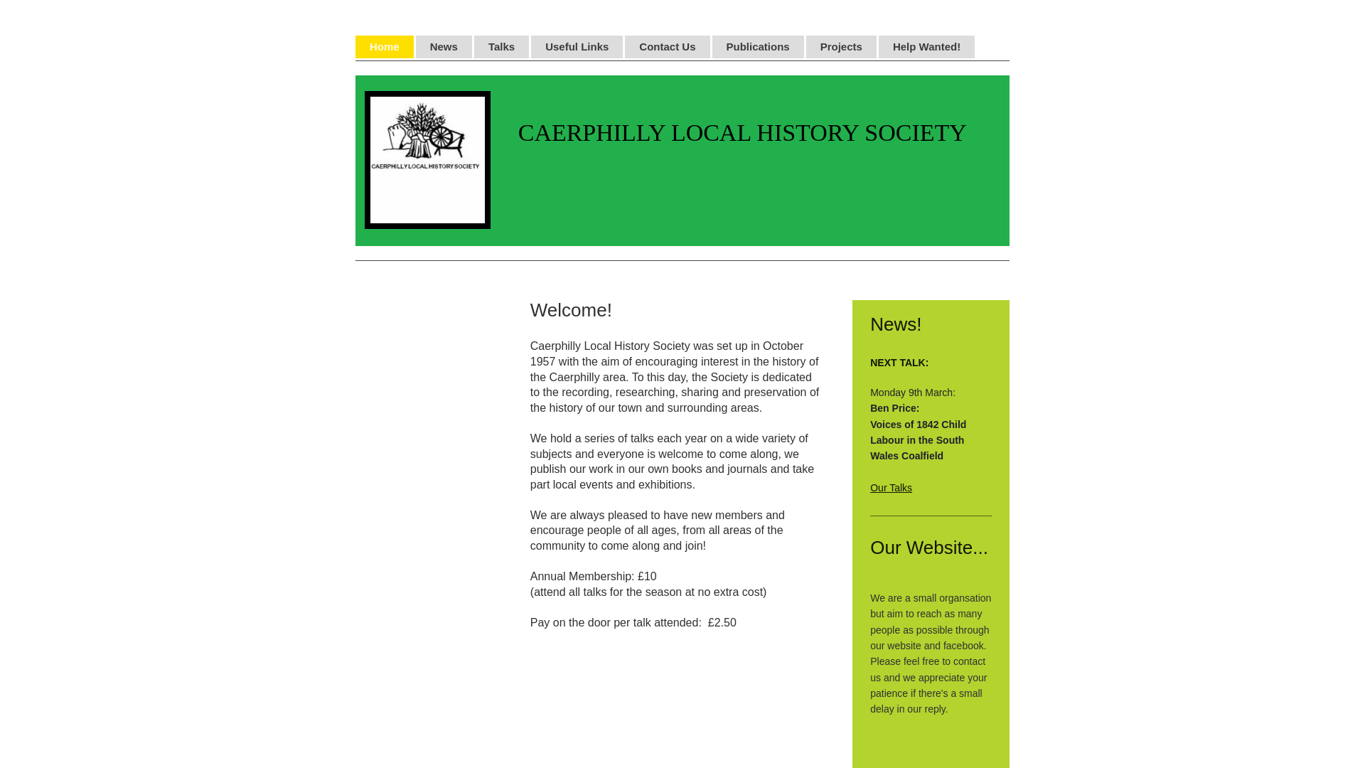 Website screenshot