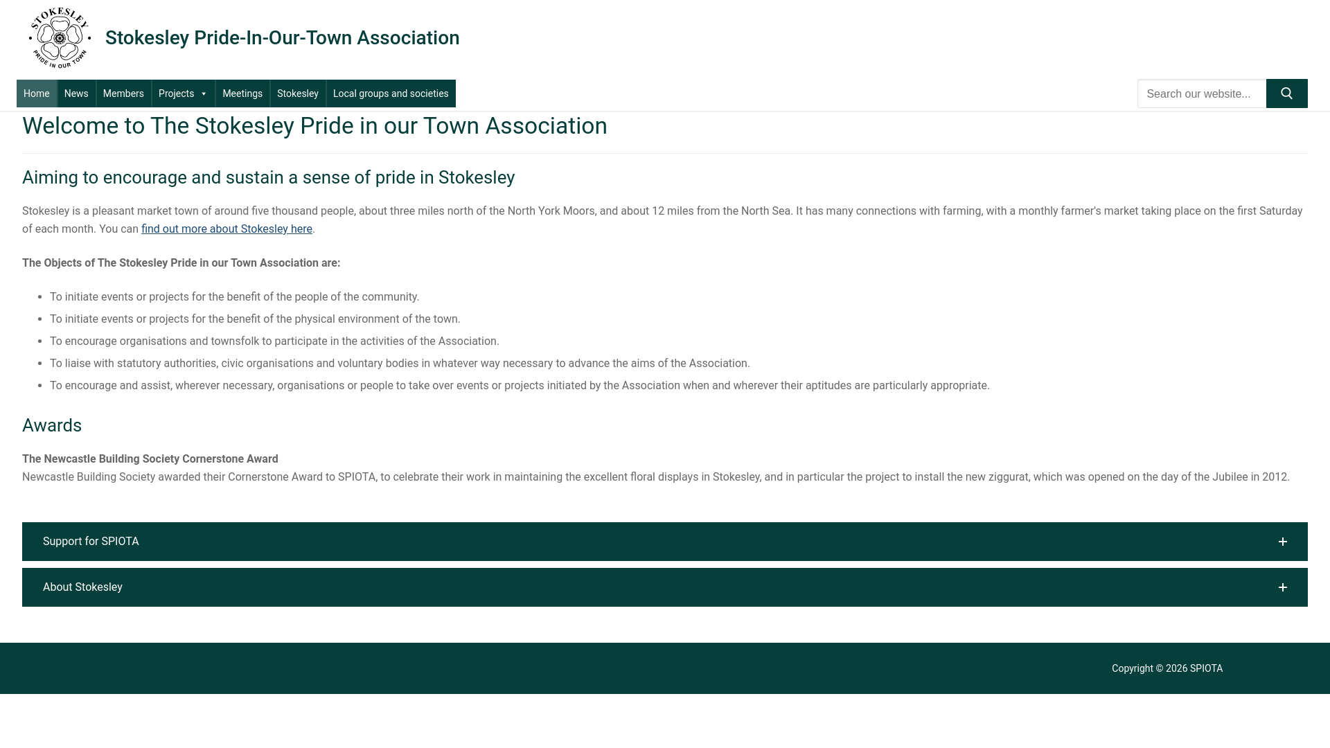 Website screenshot