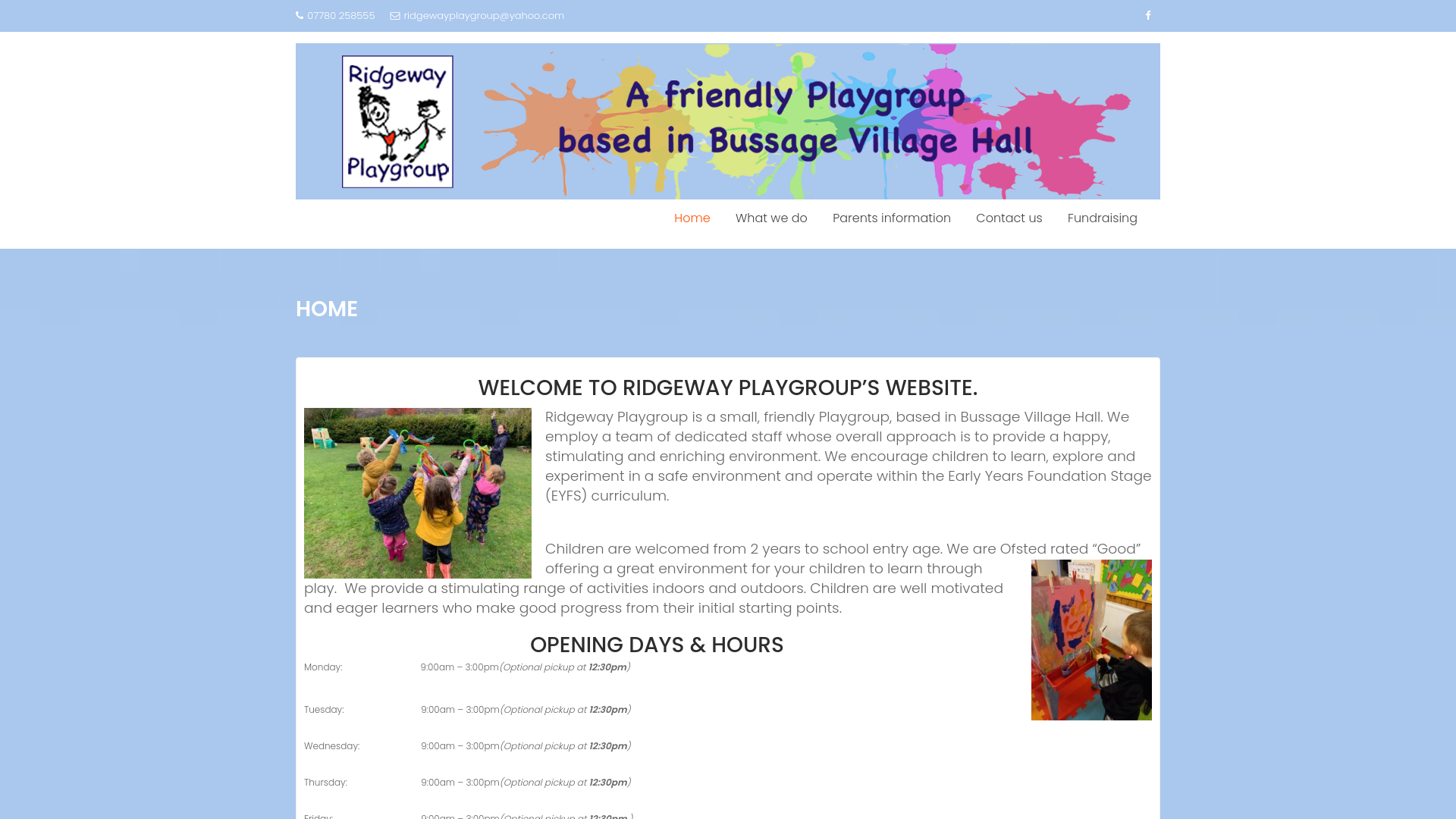 Website screenshot