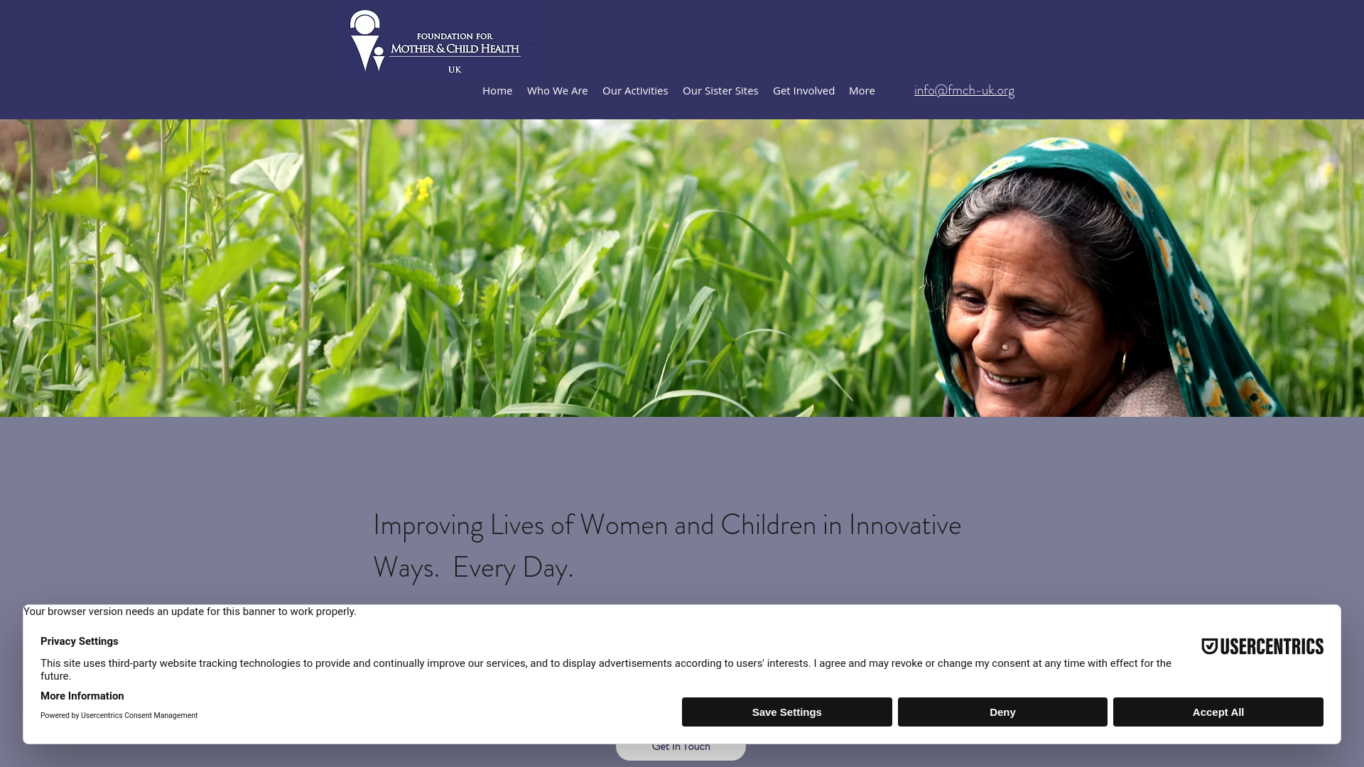 Website screenshot