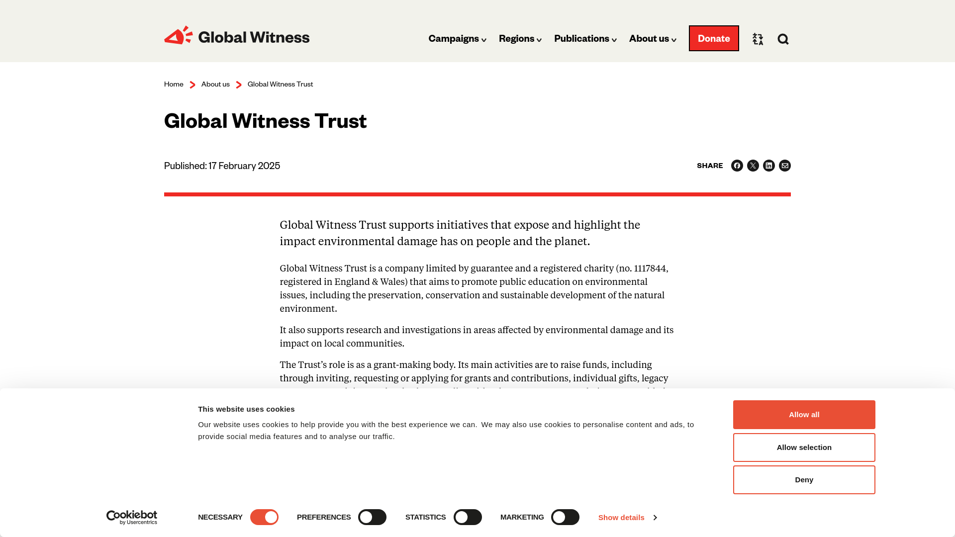 Website screenshot