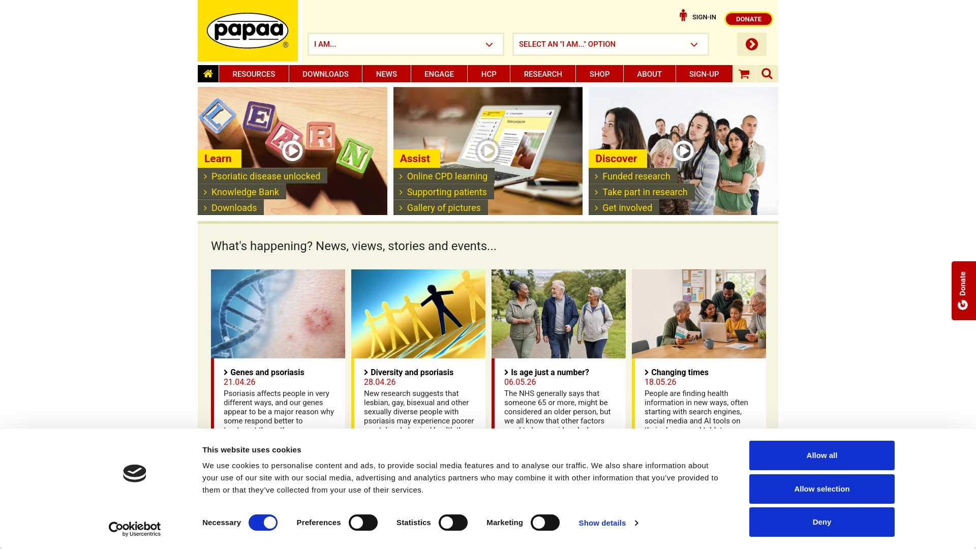 Website screenshot