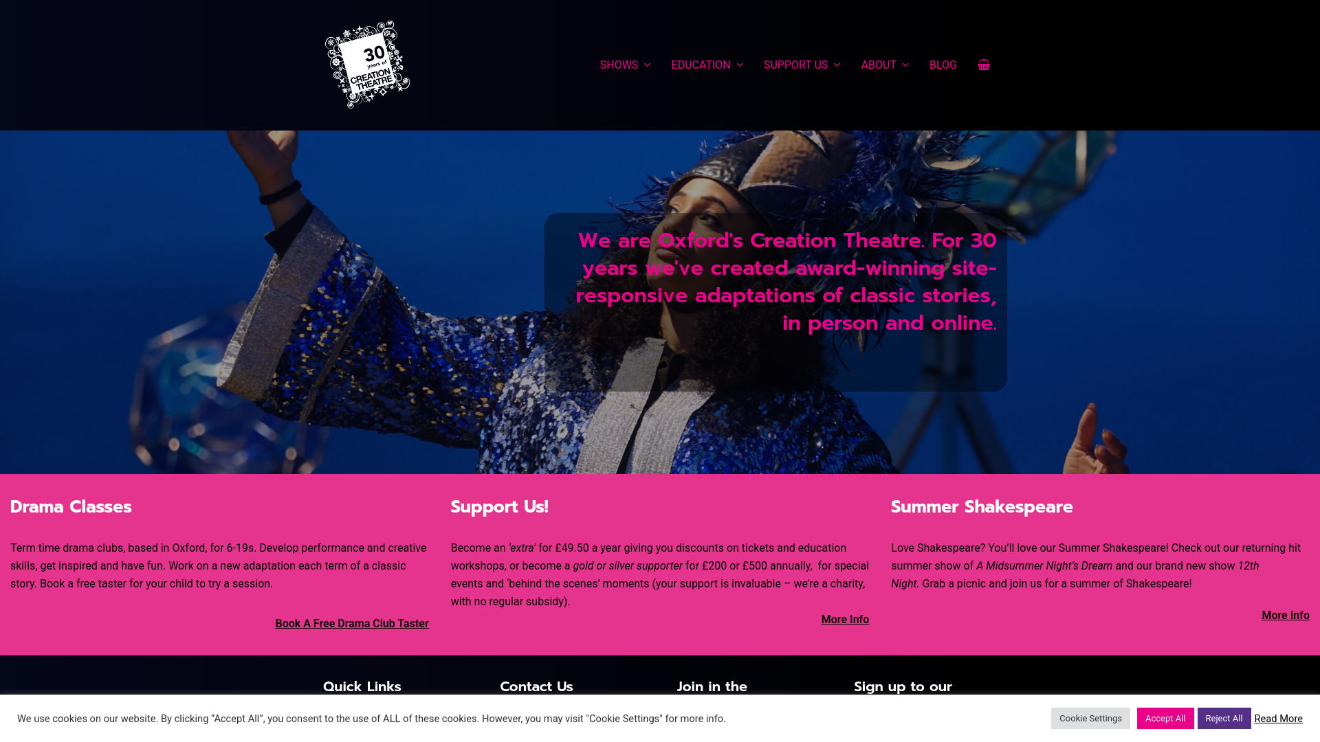 Website screenshot