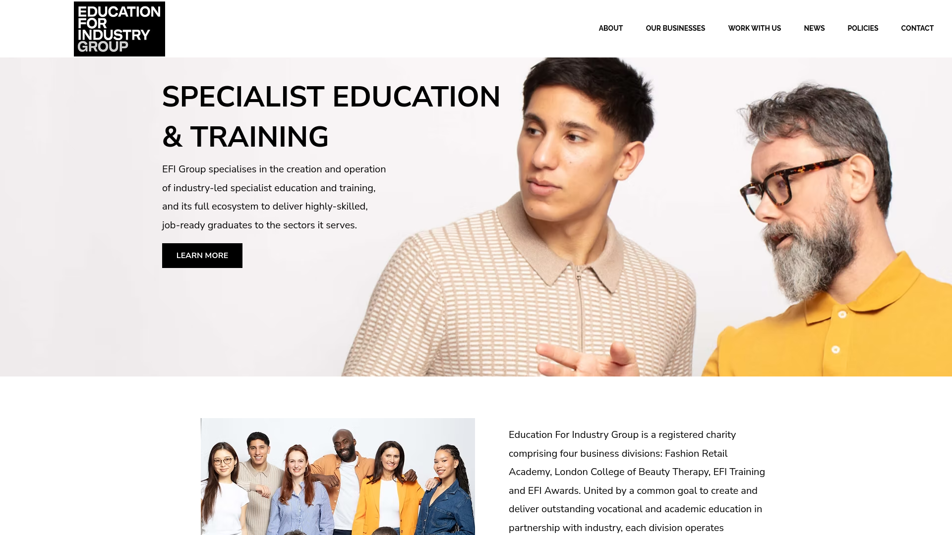 Website screenshot