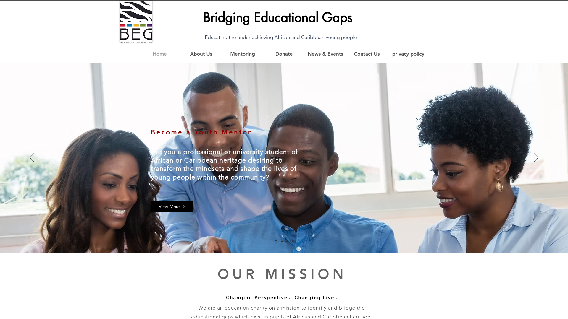 Website screenshot
