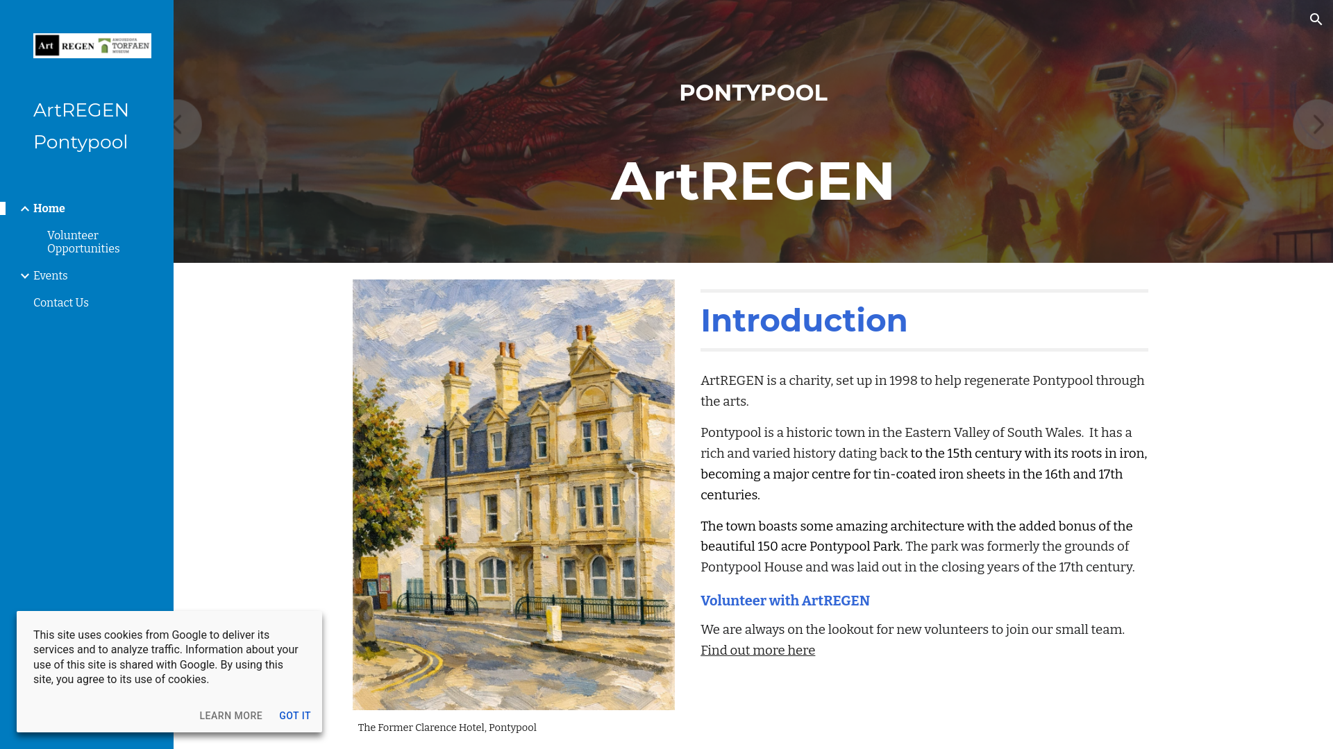 Website screenshot