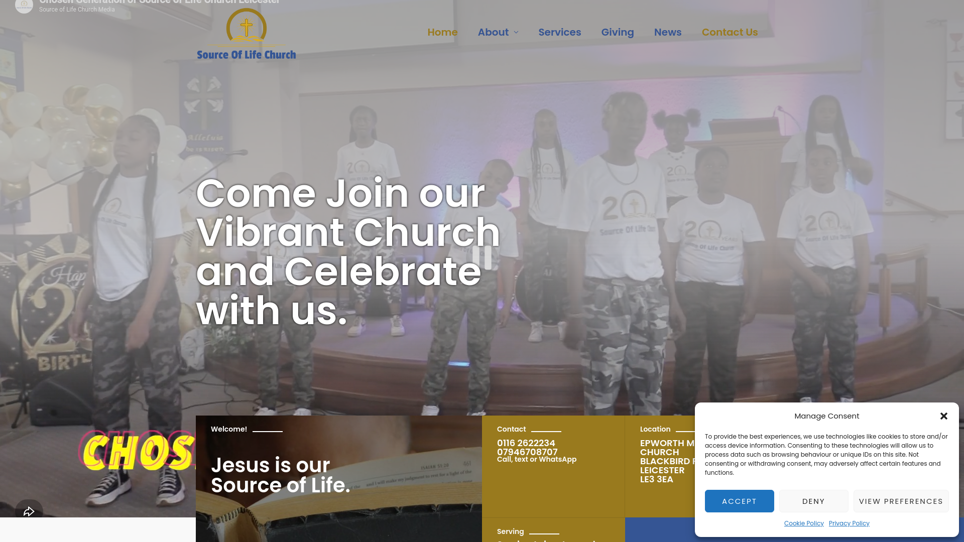 Website screenshot