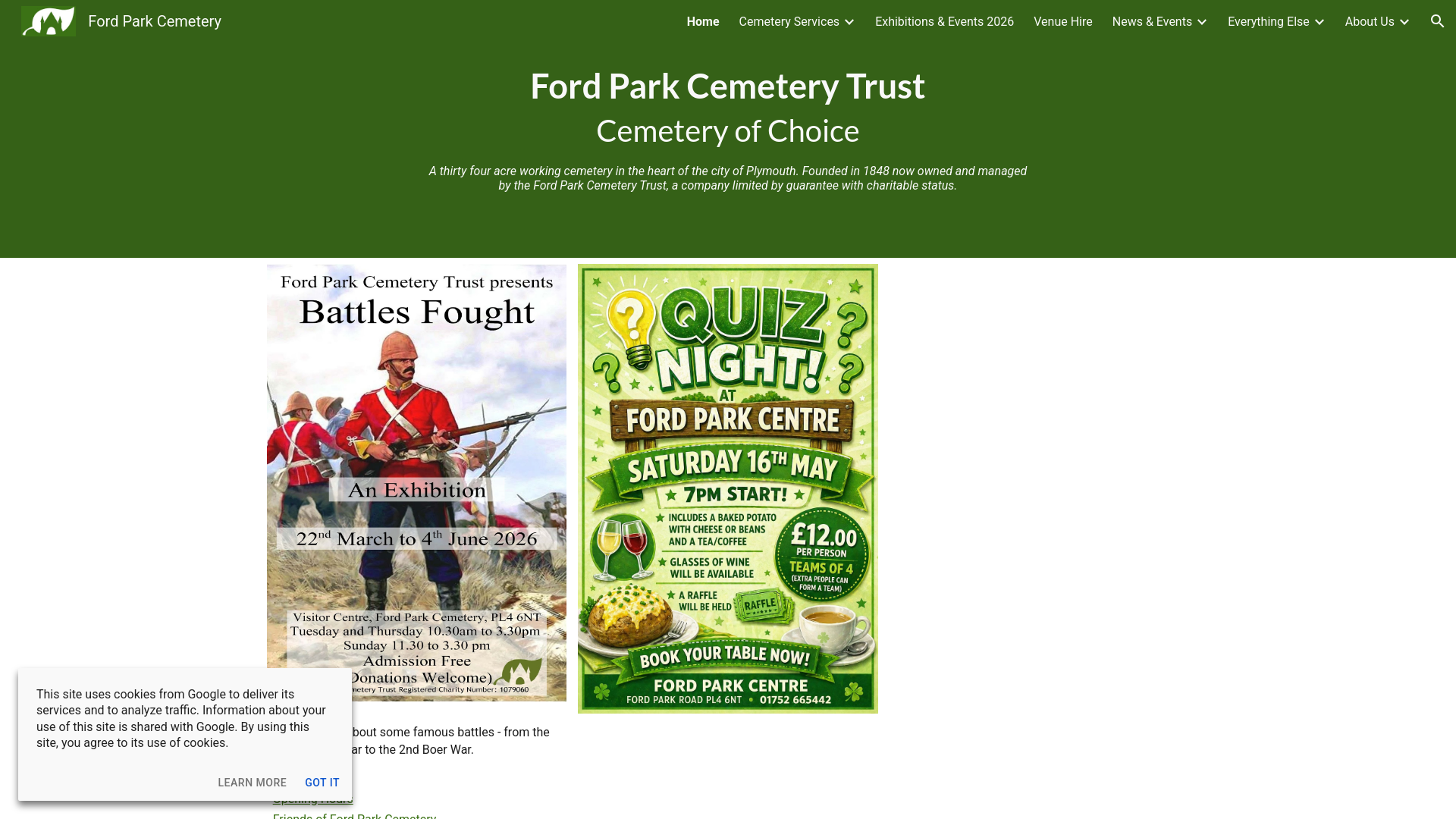Website screenshot