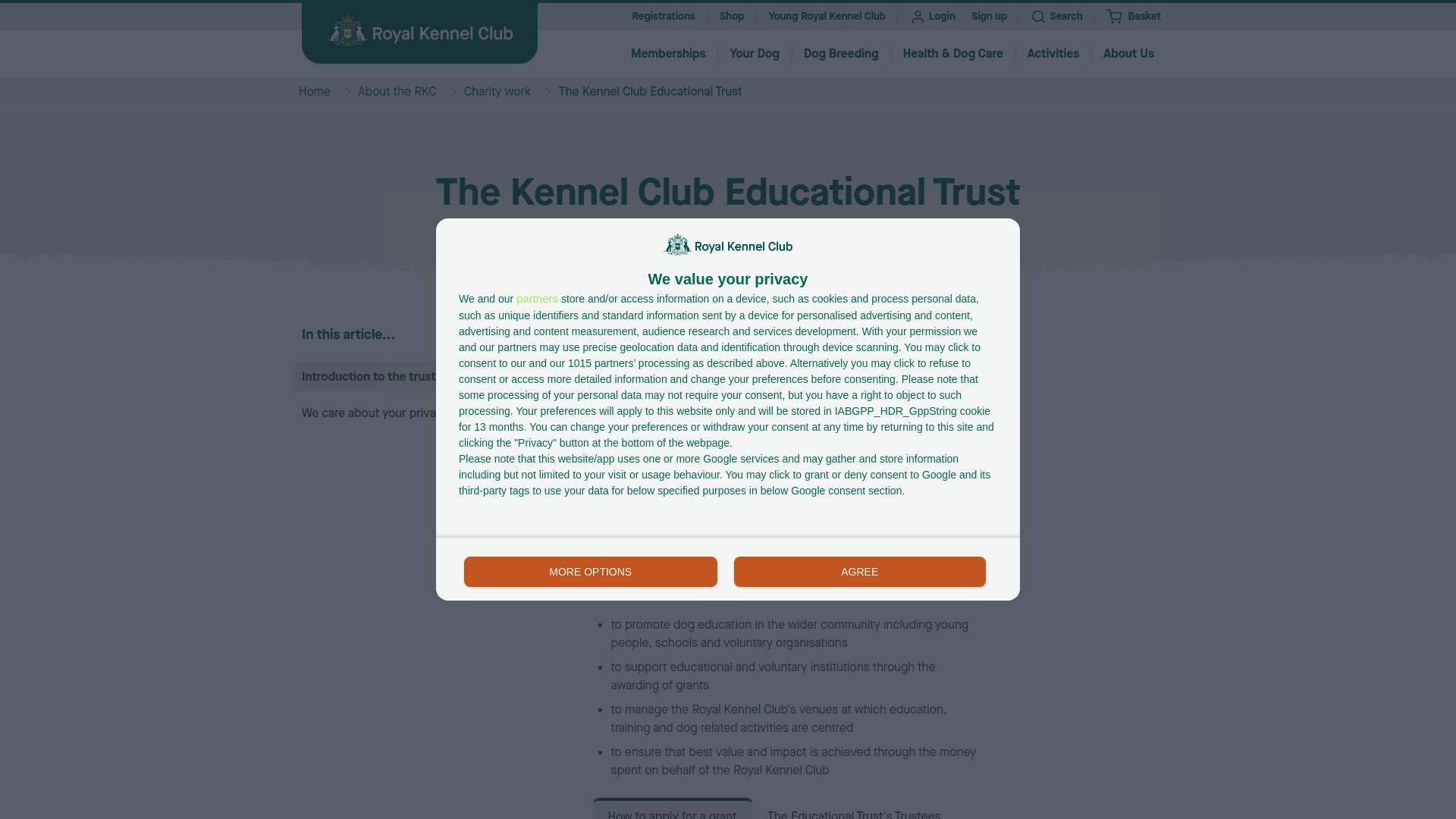 Website screenshot