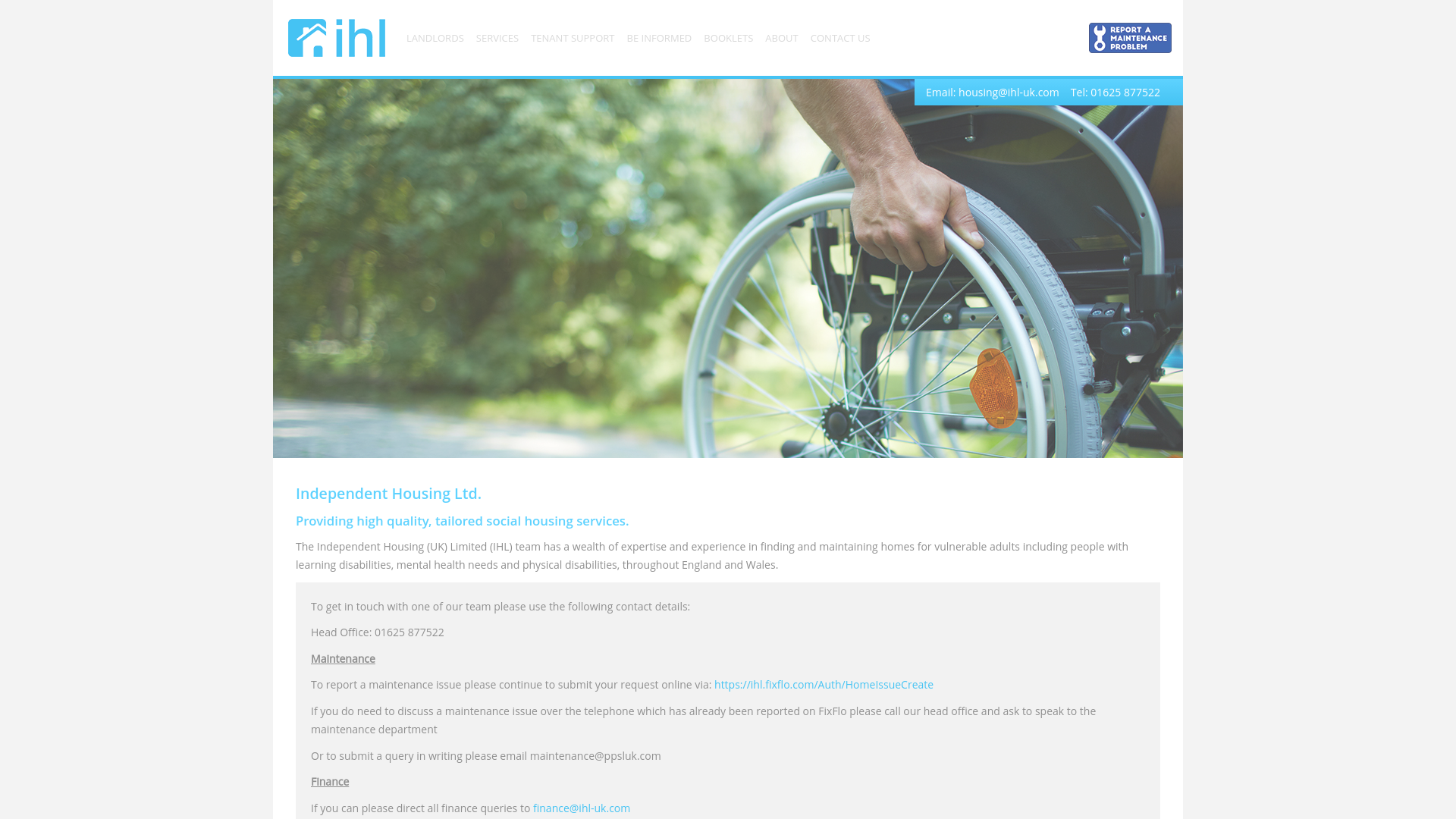 Website screenshot