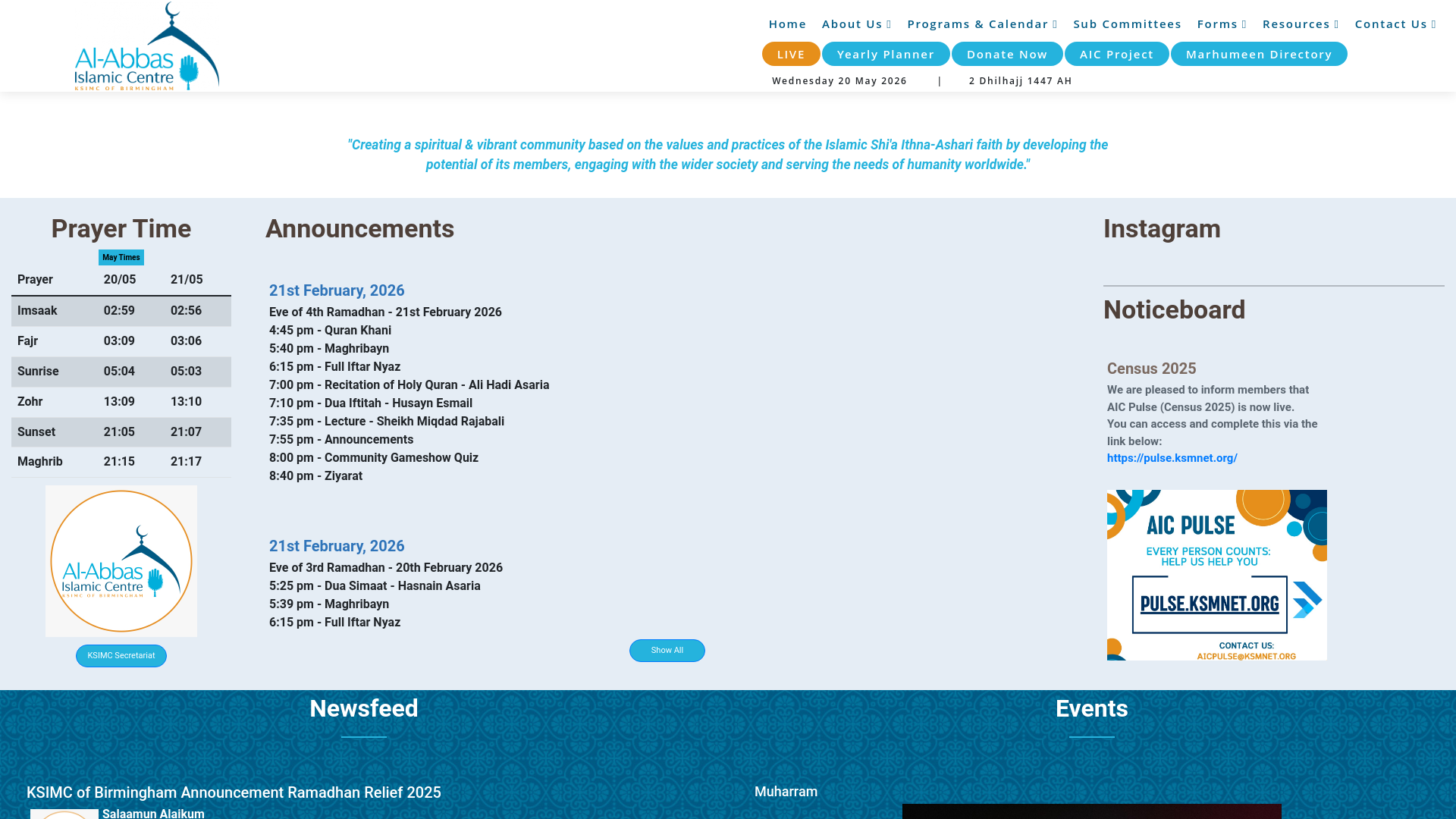Website screenshot