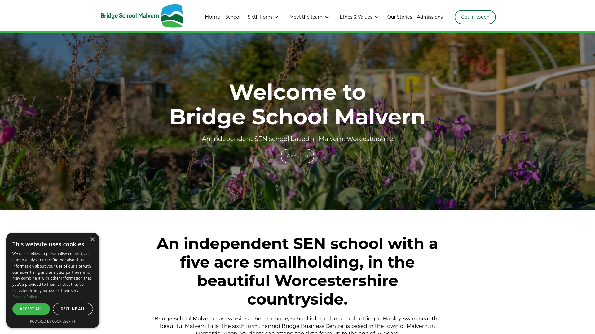 Website screenshot