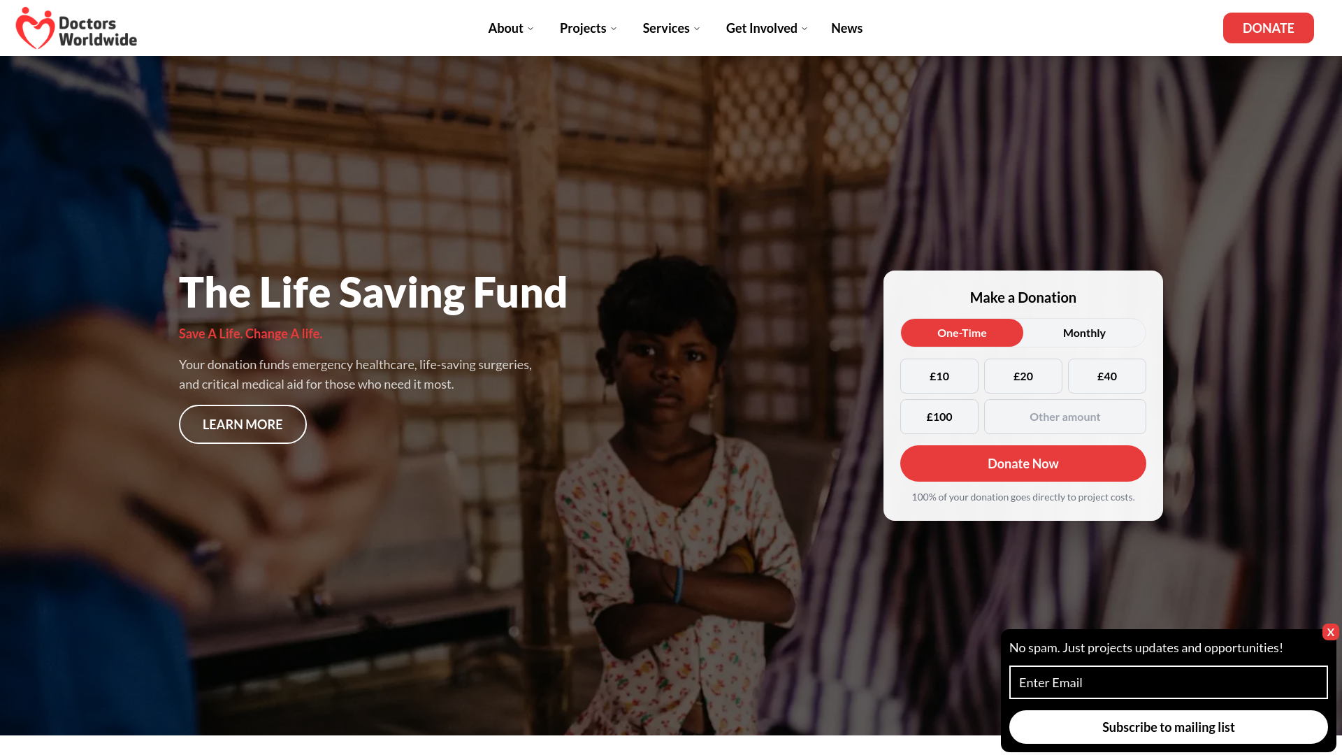 Website screenshot