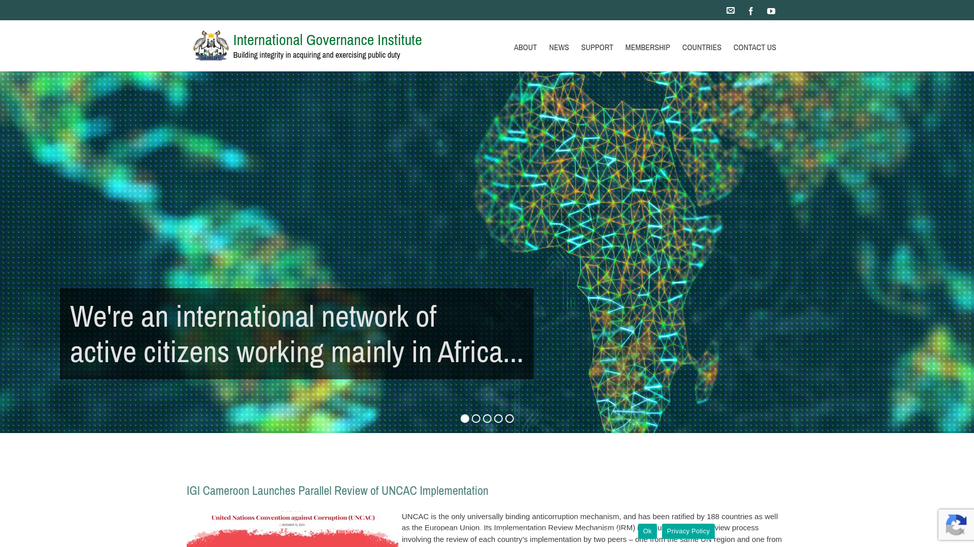 Website screenshot