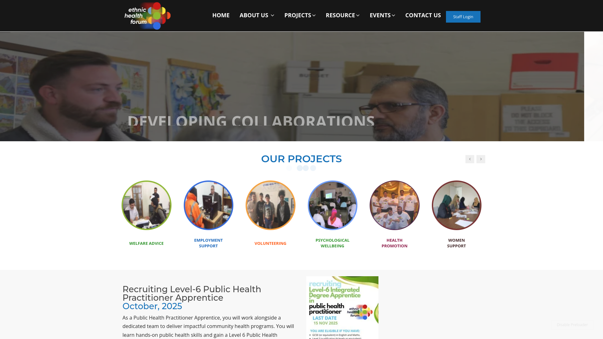 Website screenshot