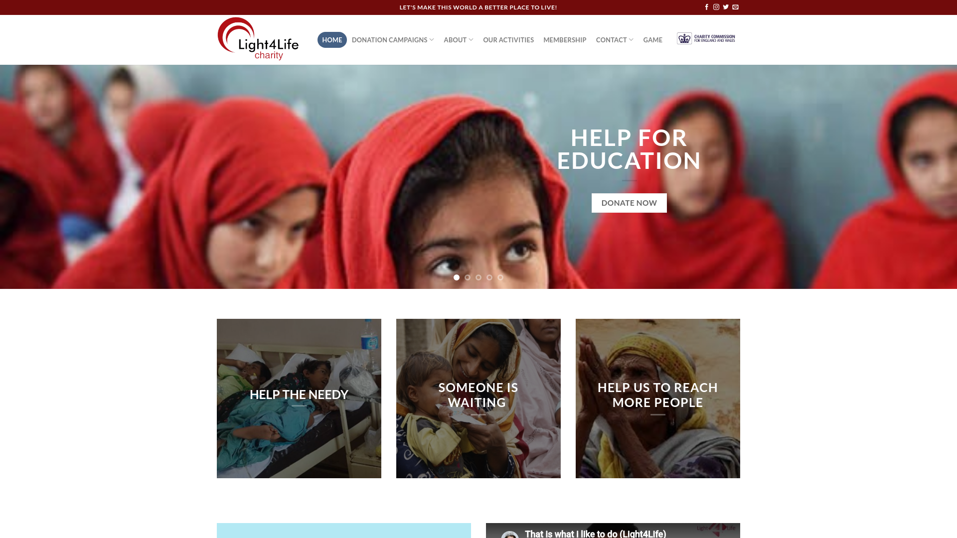 Website screenshot