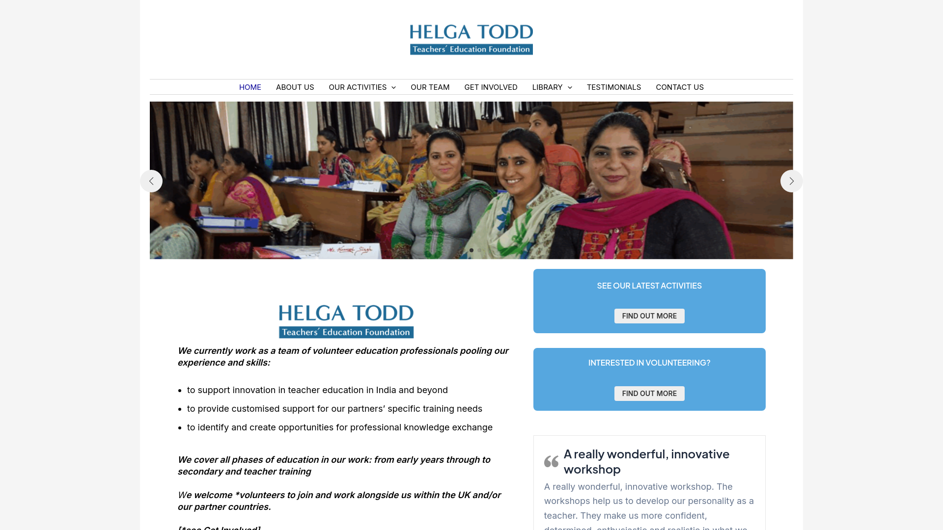 Website screenshot