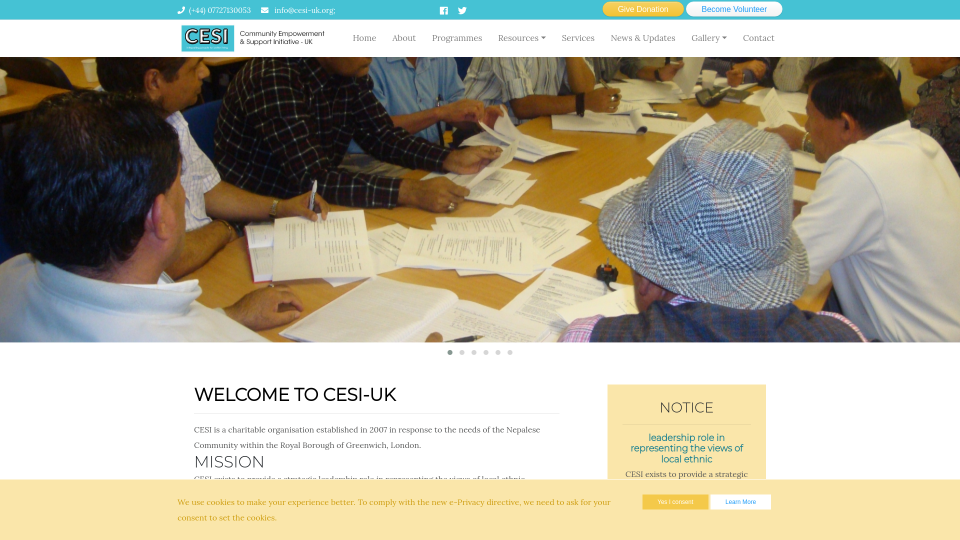 Website screenshot