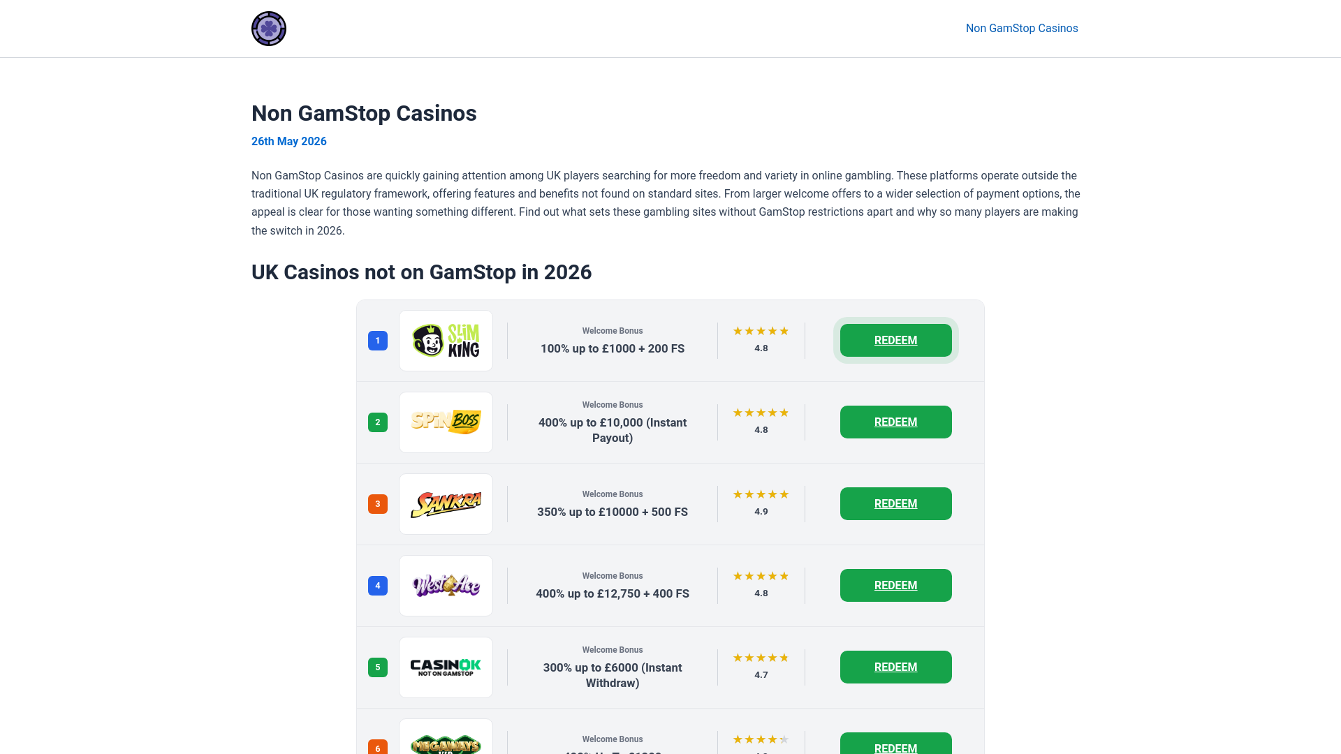 Website screenshot