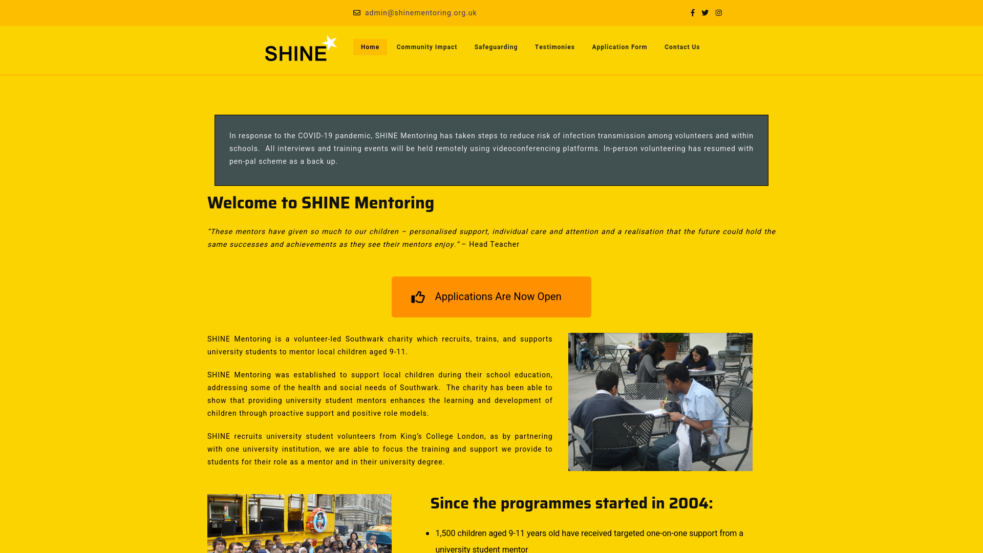 Website screenshot