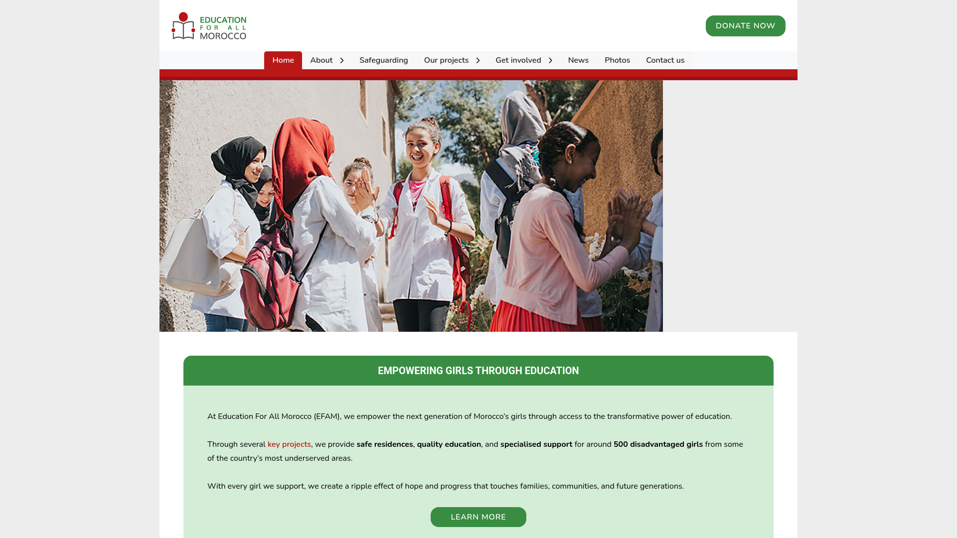 Website screenshot