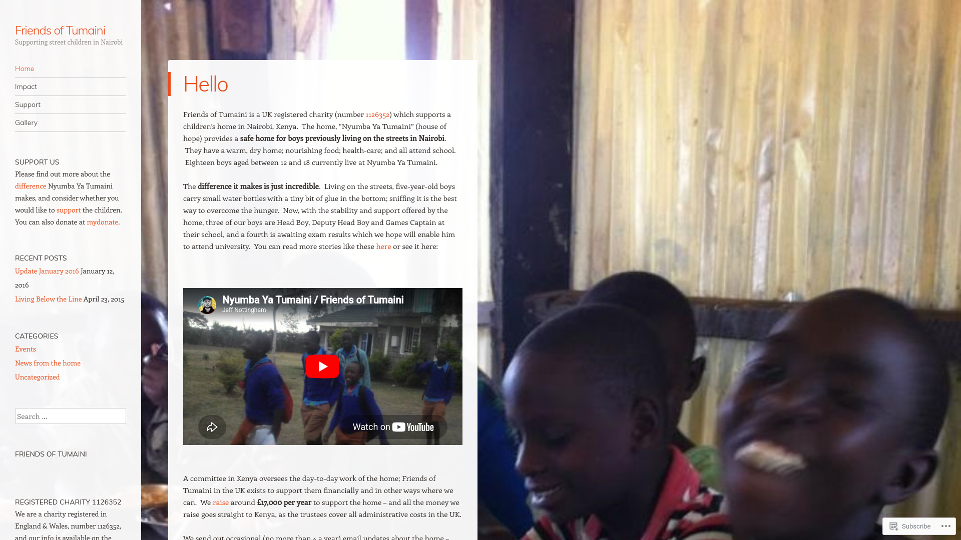 Website screenshot