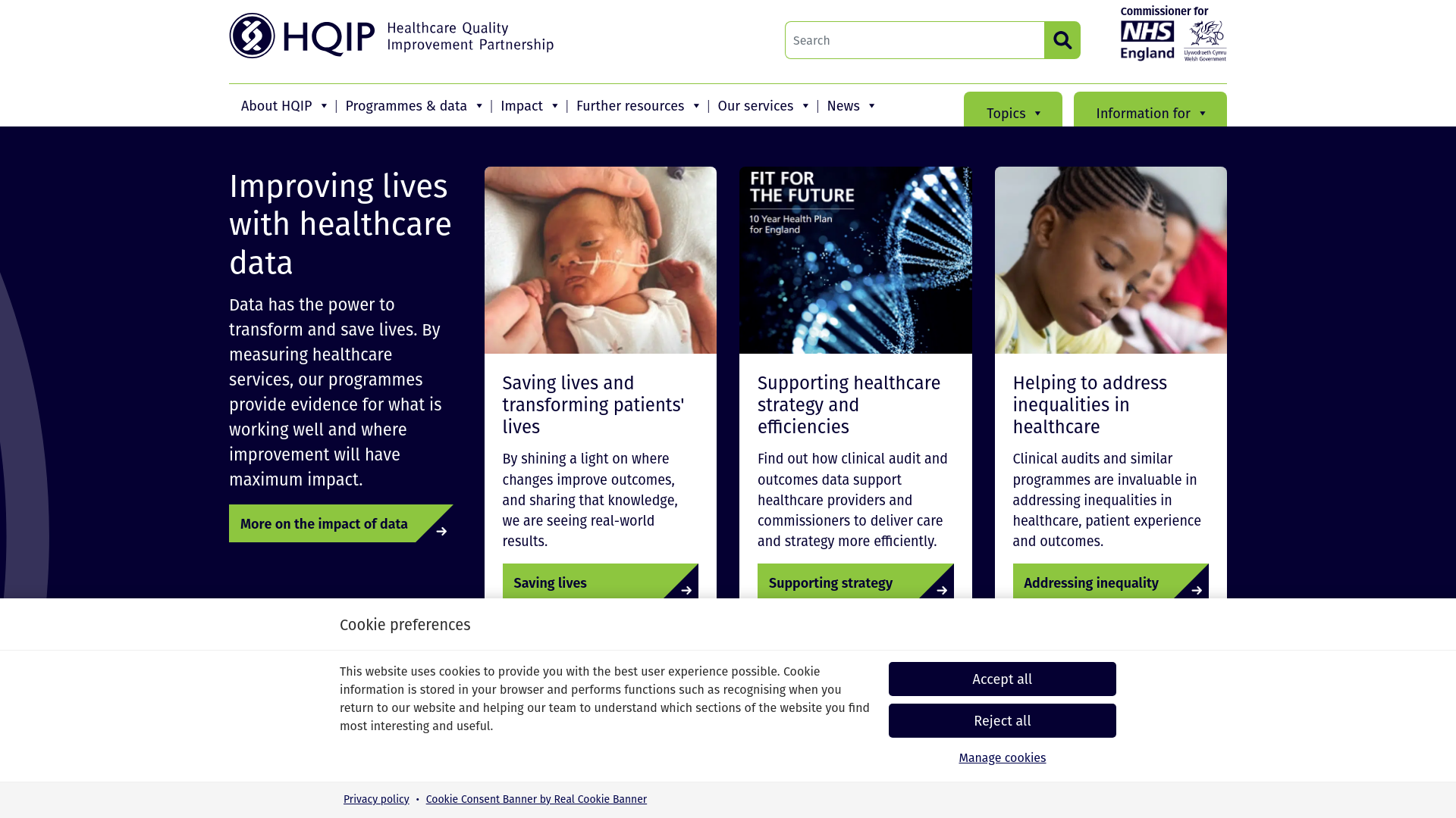 Website screenshot