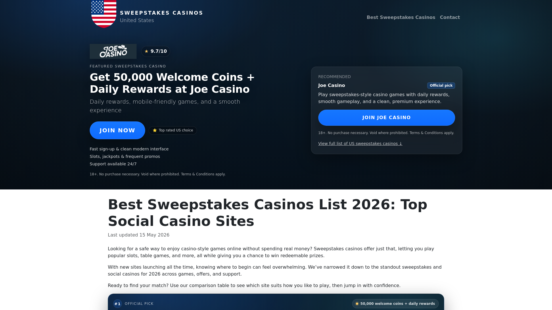 Website screenshot