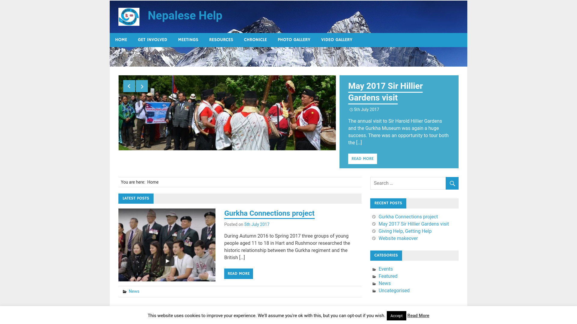 Website screenshot