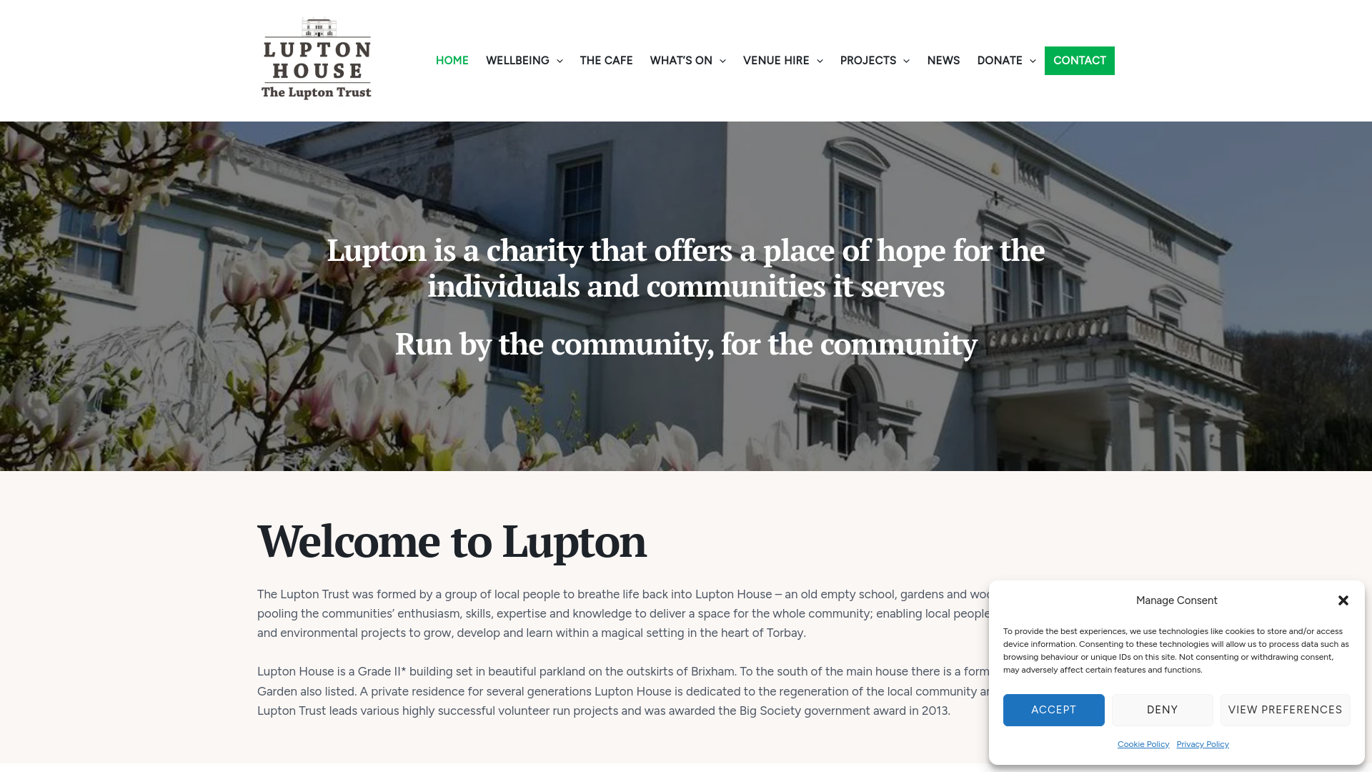 Website screenshot