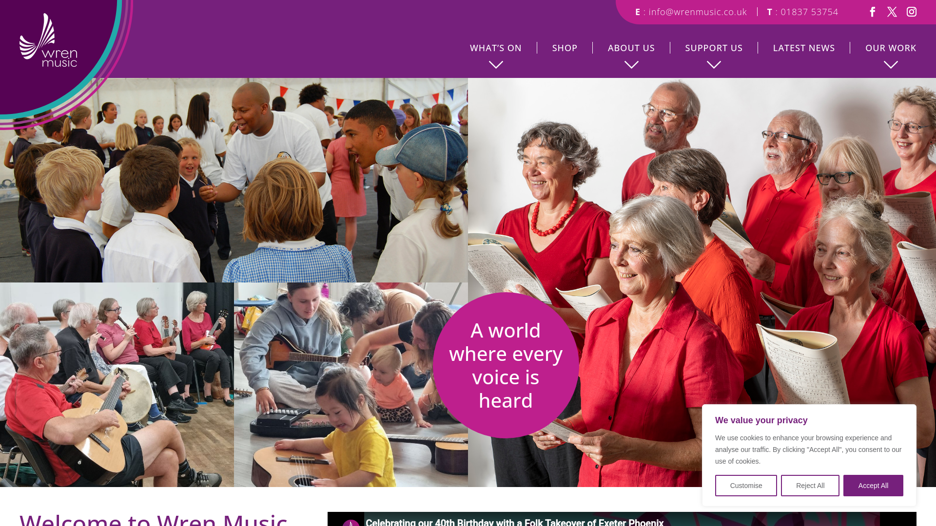 Website screenshot