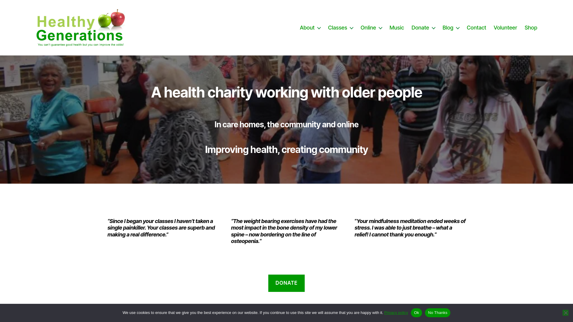 Website screenshot