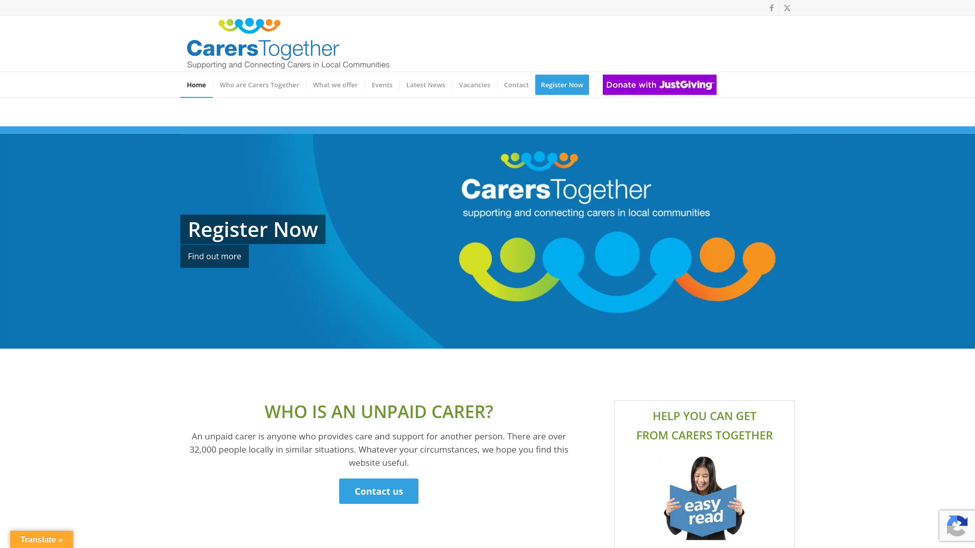 Website screenshot