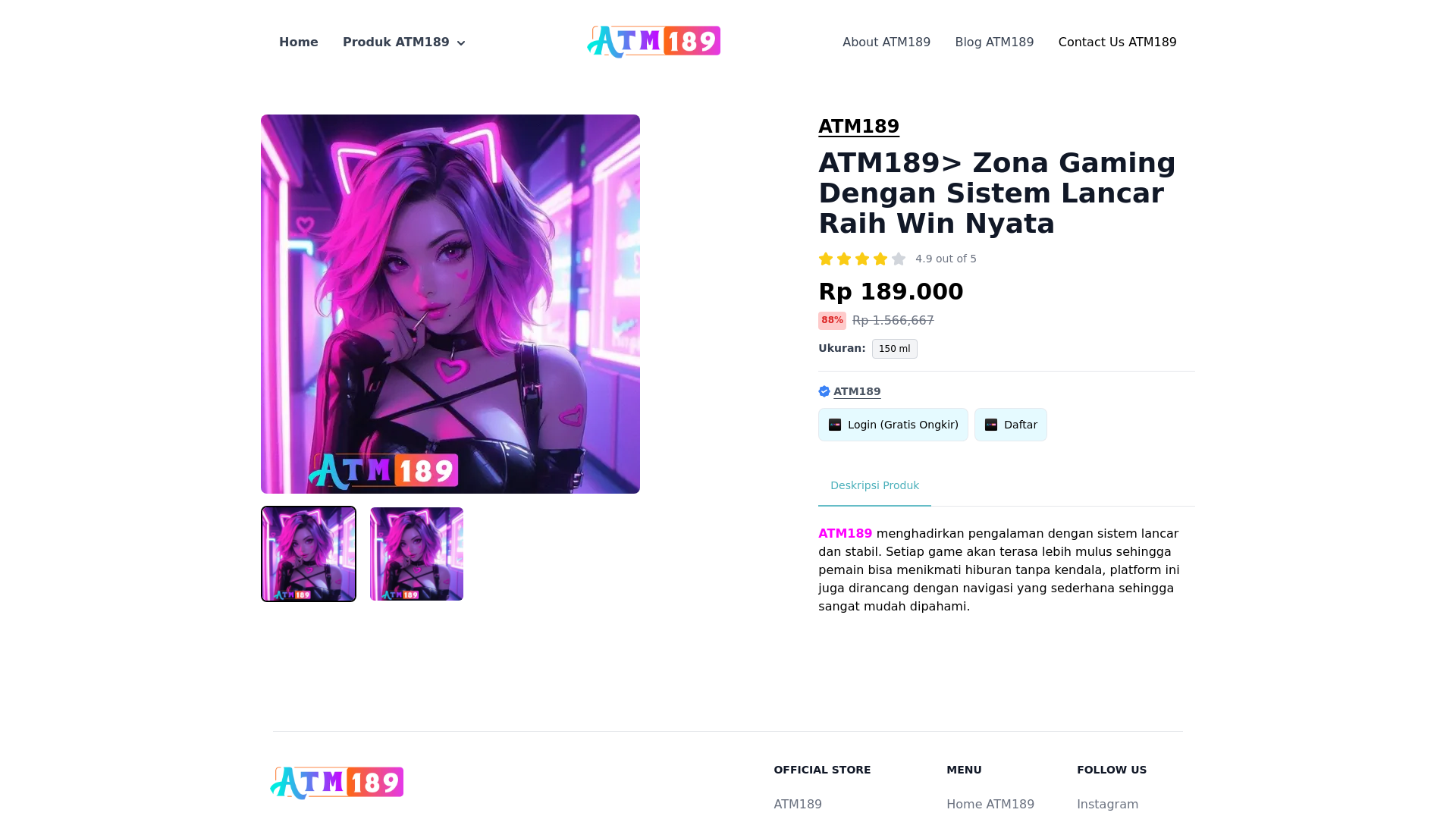 Website screenshot