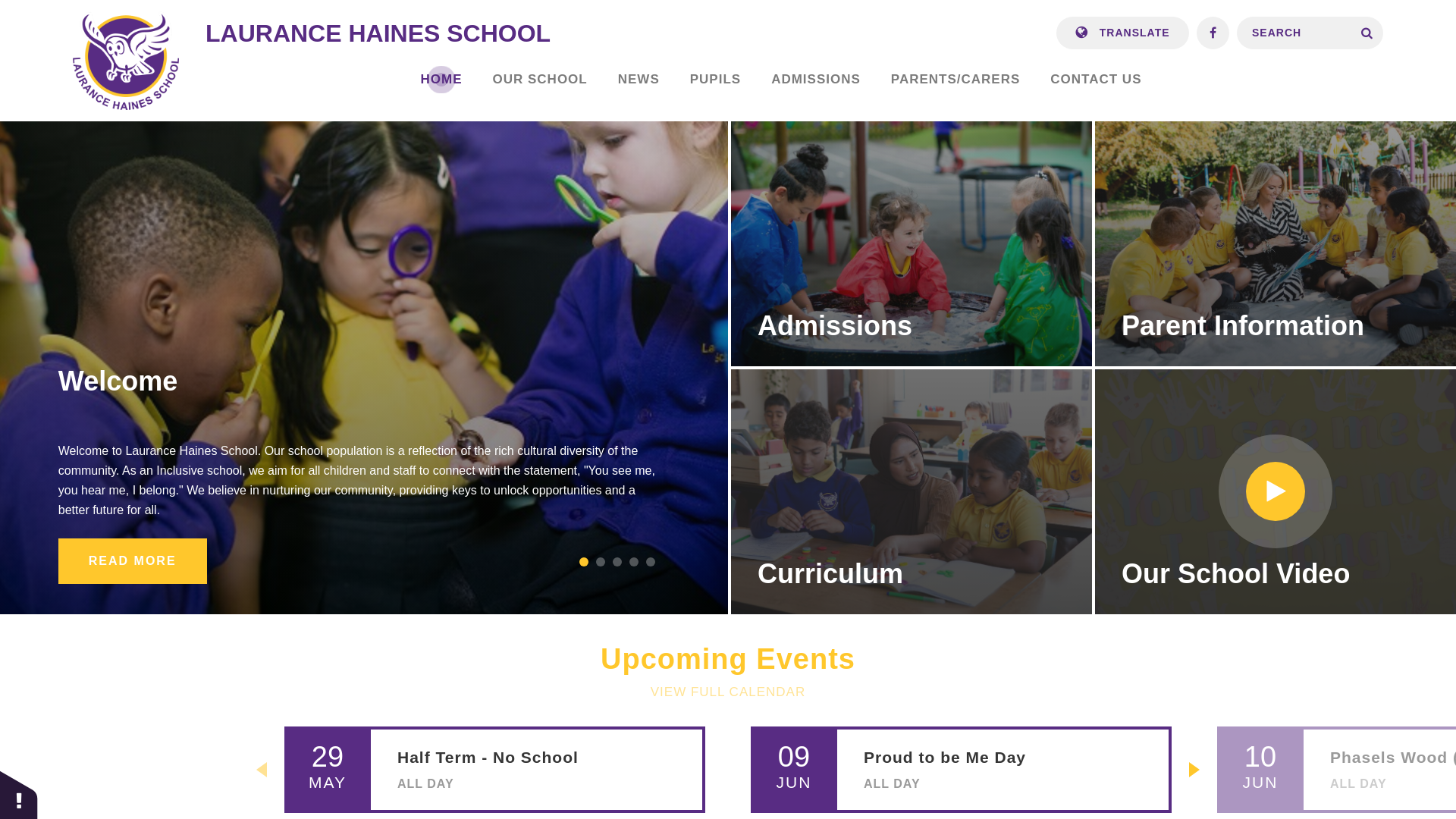 Website screenshot