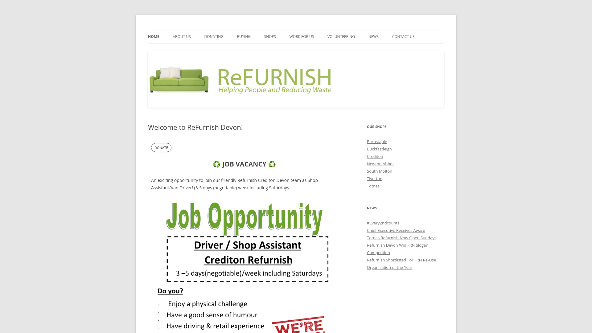 Website screenshot