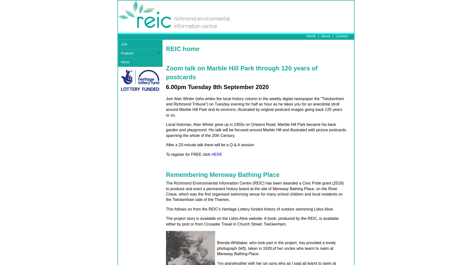Website screenshot