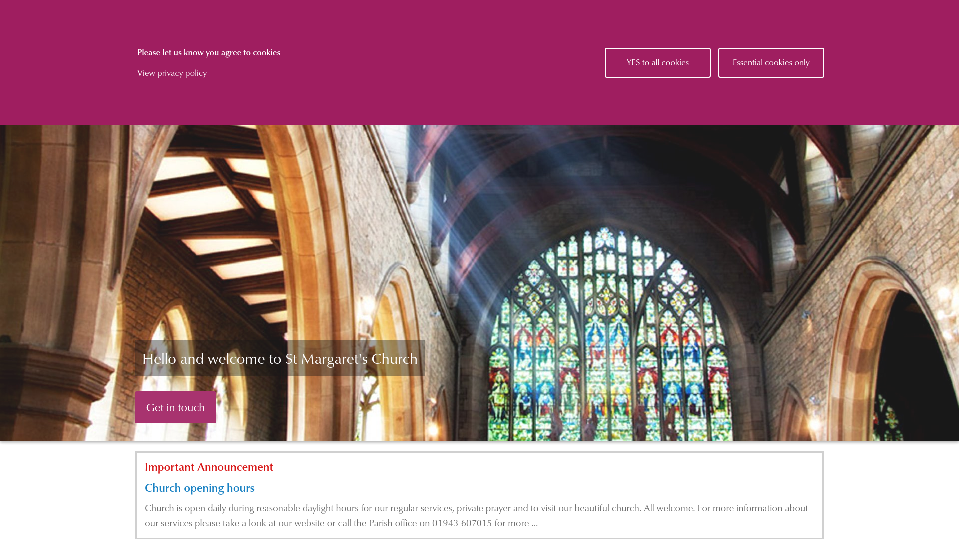 Website screenshot