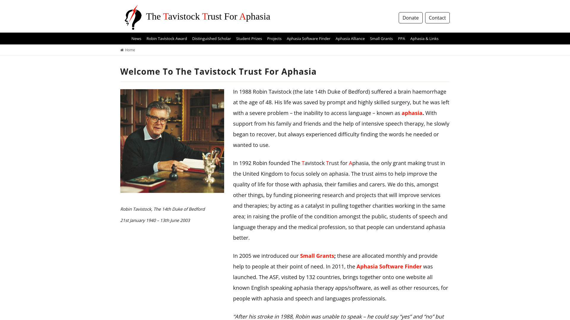 Website screenshot